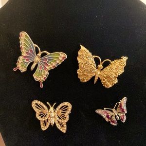 Butterfly brooch collection